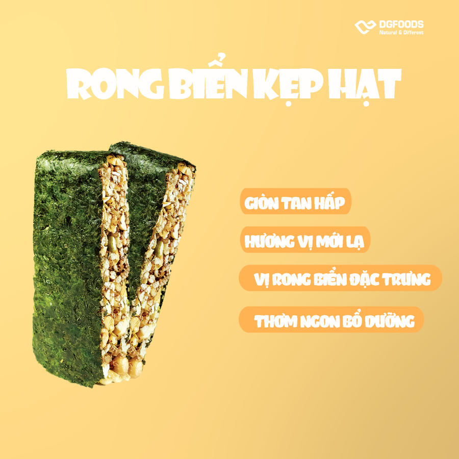 [Hộp] Rong Biển Kẹp Hạt Healthy 130g